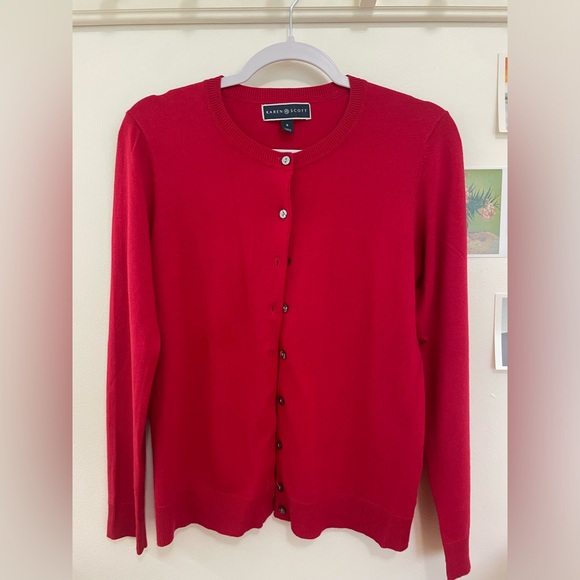 Raspberry Cardigan and Shell Set - Picture 10 of 14